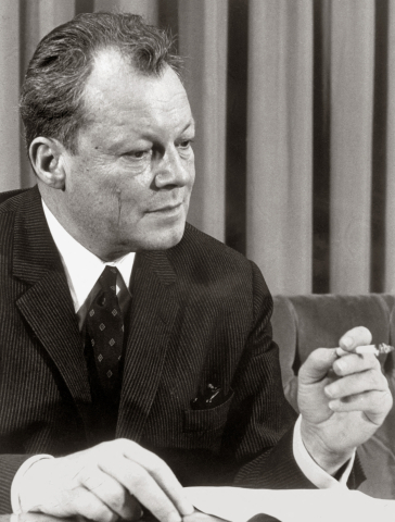 Willy Brandt, maire de Berlin-Ouest puis chancelier de RFA, en mars 1969 - AFP