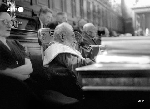 Le procureur général André Mornet lors du procès de Philippe Pétain - AFP