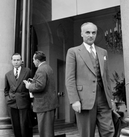 Pierre Guillaumat en juin 1958 - AFP
