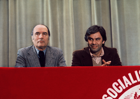 Le 4 décembre 1977, François Mitterrand et Felipe Gonzalez à Paris - AFP