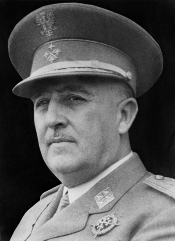 Portrait non daté de Francisco Franco - AFP