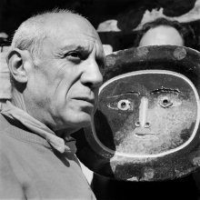 Portrait pris en April 1949 à Vallauris montrant le peintre espagnol Pablo Picasso. AFP Photo