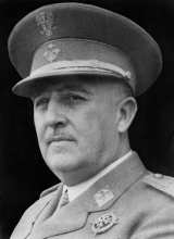 Portrait non daté du Général espagnol Francisco Franco - AFP