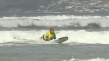 Para surfer sud africain