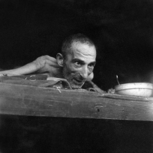 A Buchenwald deportee suffering from dysentery on liberation of the camp in April 1945 Eric Schwab - AFP